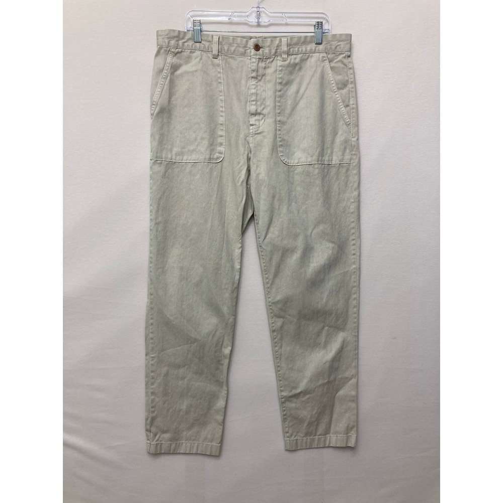 Outerknown Utility Pants 36x29 Beige Hemp Organic Cotton Sustainable Chino